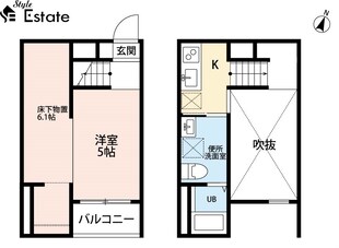 Ciel Bleu 九重の物件間取画像